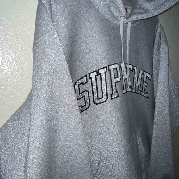 Supreme Metallic Arc Hooded Sweatshirt Size Large - Picture 3 of 12